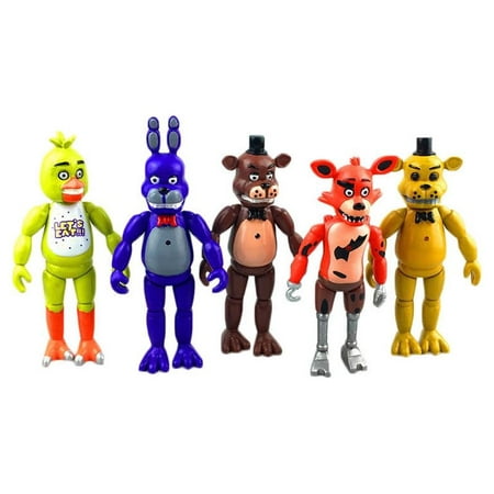 Zoiuytrg 5pcs/Set Five Nights at Freddys Action Figures Toys Collection Kids Xmas Gift