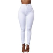 Zoiuytrg Pencil Jeans Women Lady Stretch Casual Denim Skinny Pants High Waist Trousers