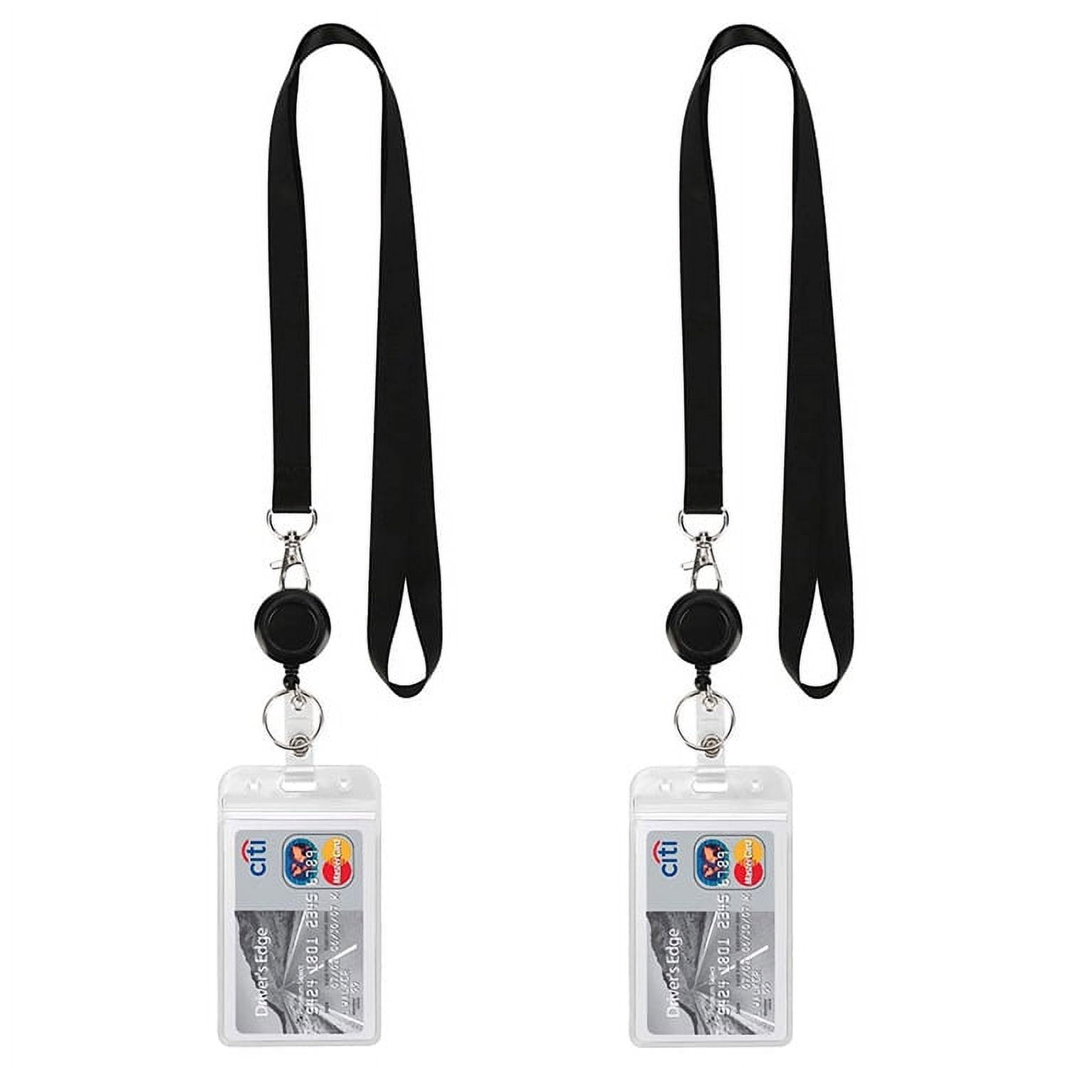 Zoizocp Retractable Badge Breakaway Safety Lanyards, 2 Pack