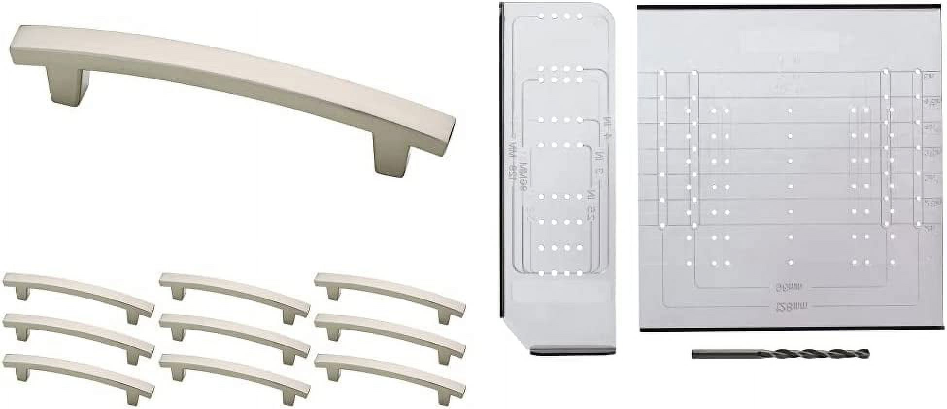 Zoizocp Satin Nickel Pierce Handle Pull & Knob/Pull Installation Template Guide AN0251C