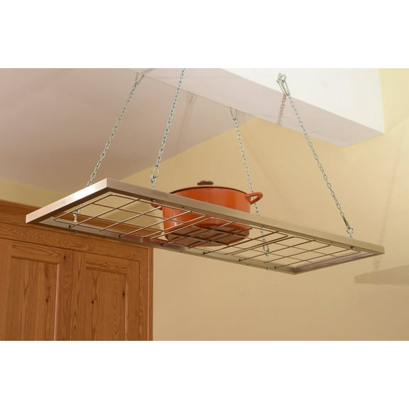 Zojila Putumayo Ceiling Mount Pot Hanger and Shelf