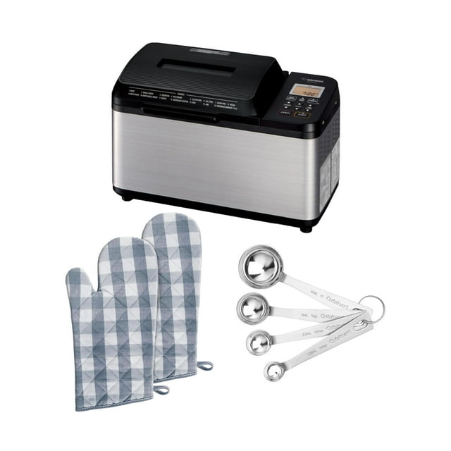 Zojirushi BBPDC20BA Home Bakery Virtuoso Plus Breadmaker w/Oven Mitts
