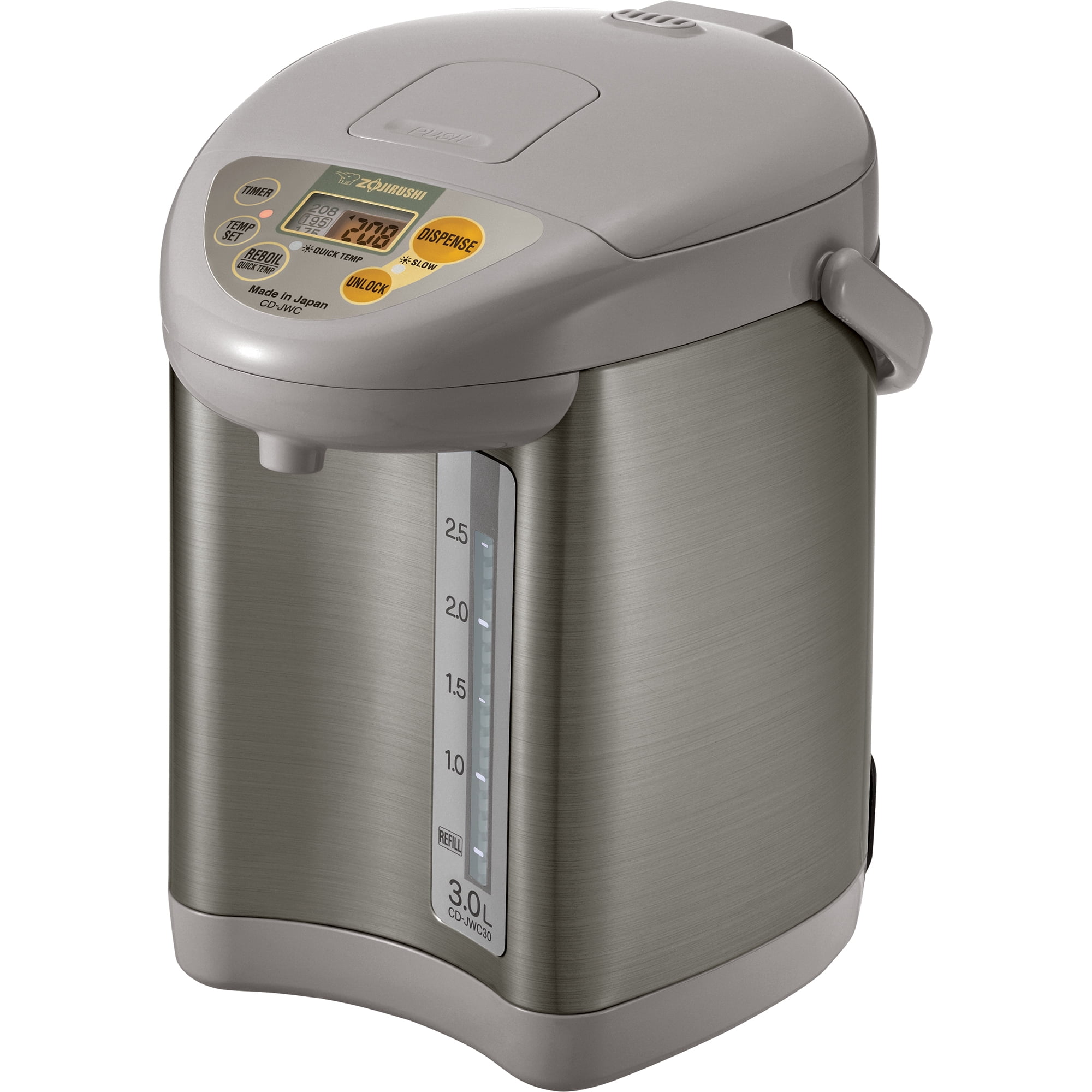 Zojirushi CD-JWC30HS Micom Water Boiler & Warmer, 3.0 Liter, Silver Gray,  Made in Japan 