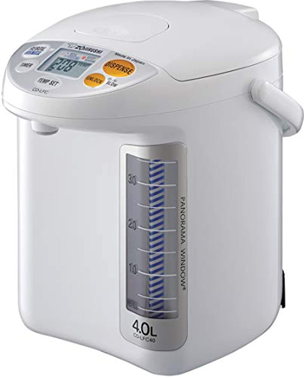 Zojirushi 4L Panorama Window Water Dispensing Pot, White #CD-LFC40 - Thumbnail 4