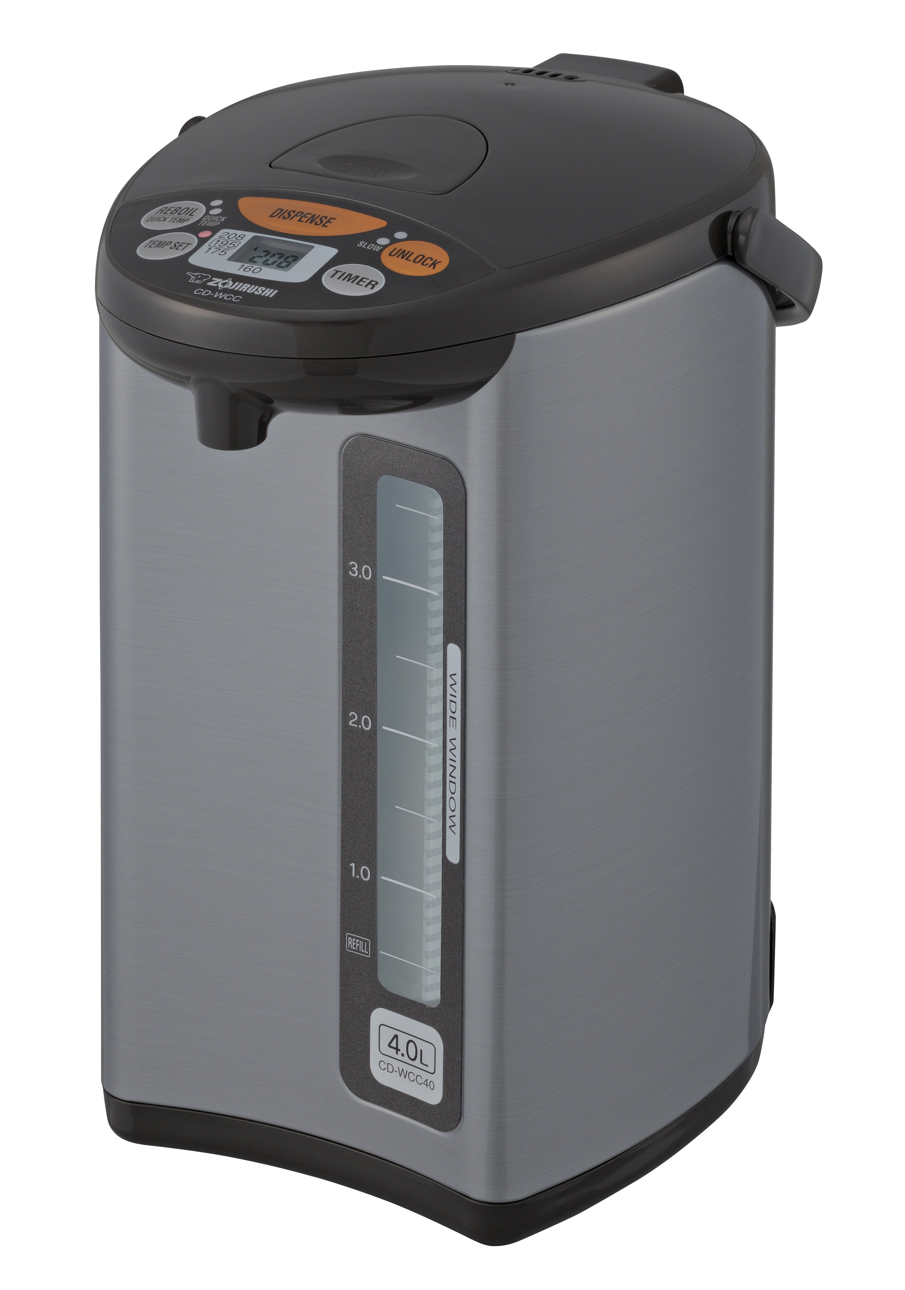 Zojirushi Micom Water Boiler & Warmer, 3.0 Liter, Silver Dark Brown