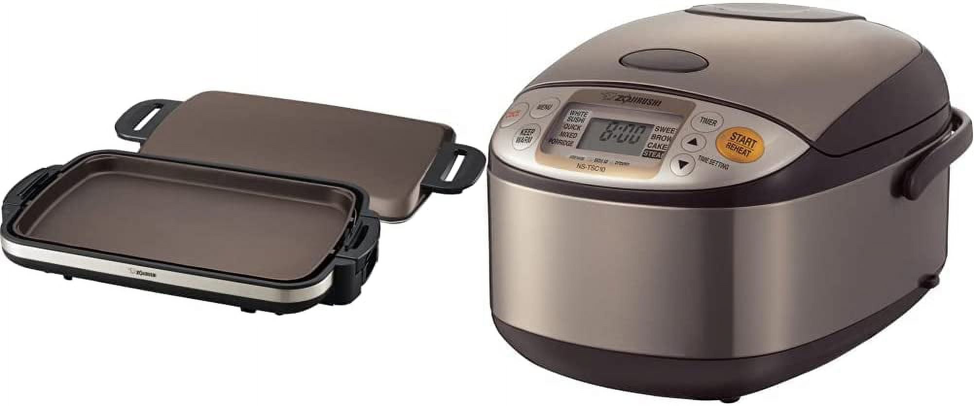 Zojirushi EADCC10 Gourmet Sizzler Electric Griddle Stainless Brown