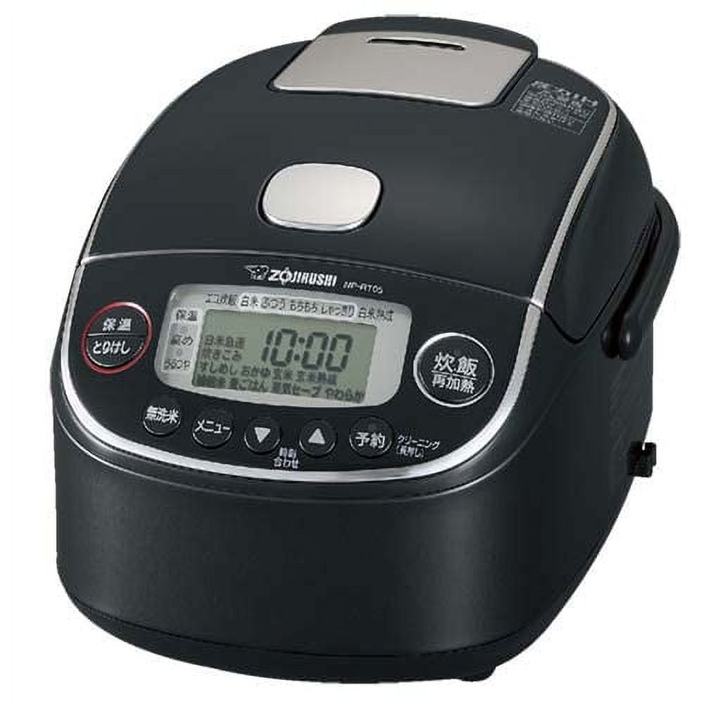 Zojirushi Mahobin NP-RT05-BA Rice Cooker, 3 Go, Pressure IH Type, Extremely  Cooked, Platinum Thick Pot, Black