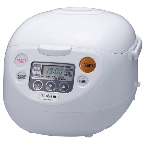 Zojirushi NS-WAC10WD Micom Rice Cooker and Warmer (5.5-Cup/ Cool White)