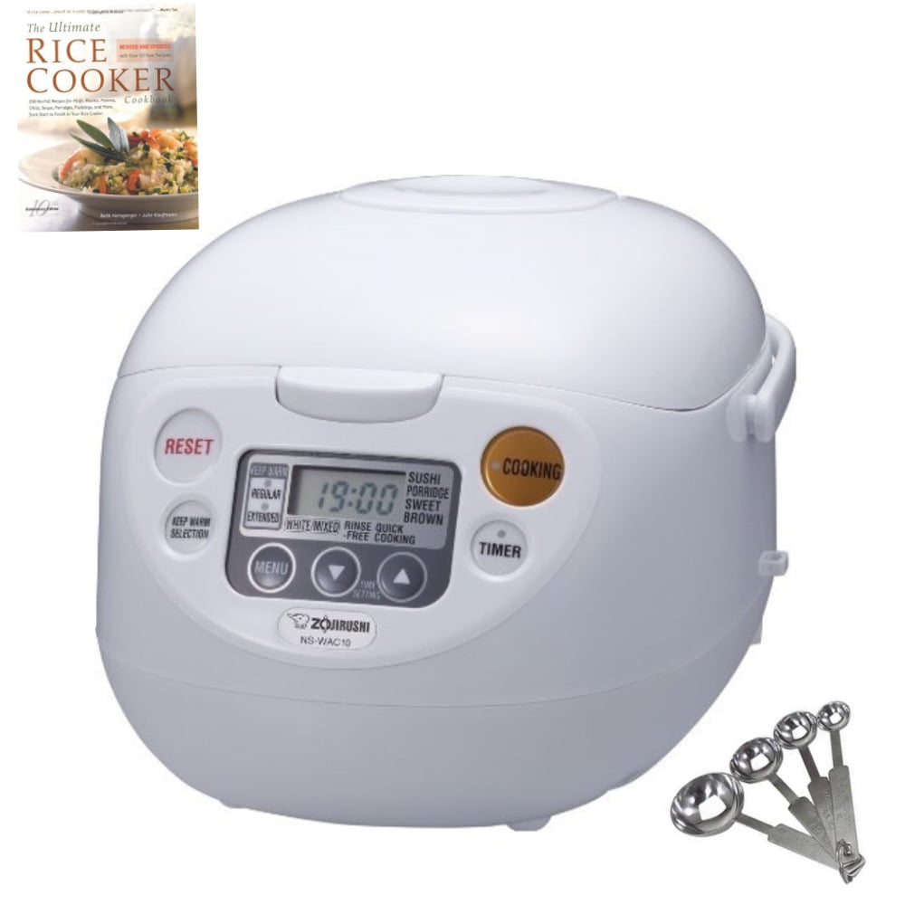 Zojirushi Rice Cooker and Warmer (5.5Cup) with Accessory Bundle