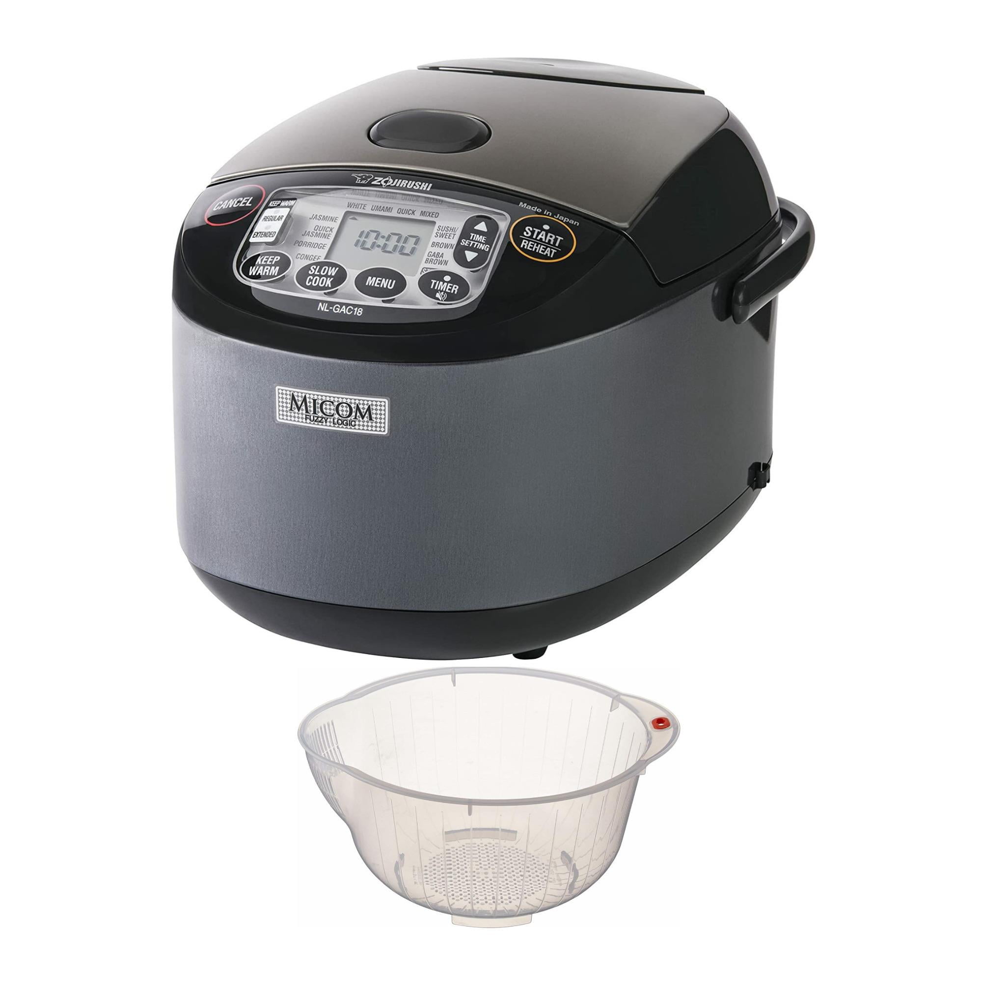 Rice Cooker Large Maker 10 Cup Uncooked 18 Functions, Japanese Style Fuzzy  Logic