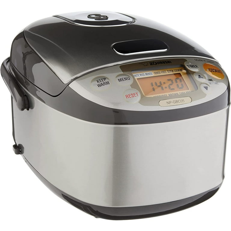 Zojirushi 3-Cup Induction Rice Cooker & Warmer, Stainless Dark