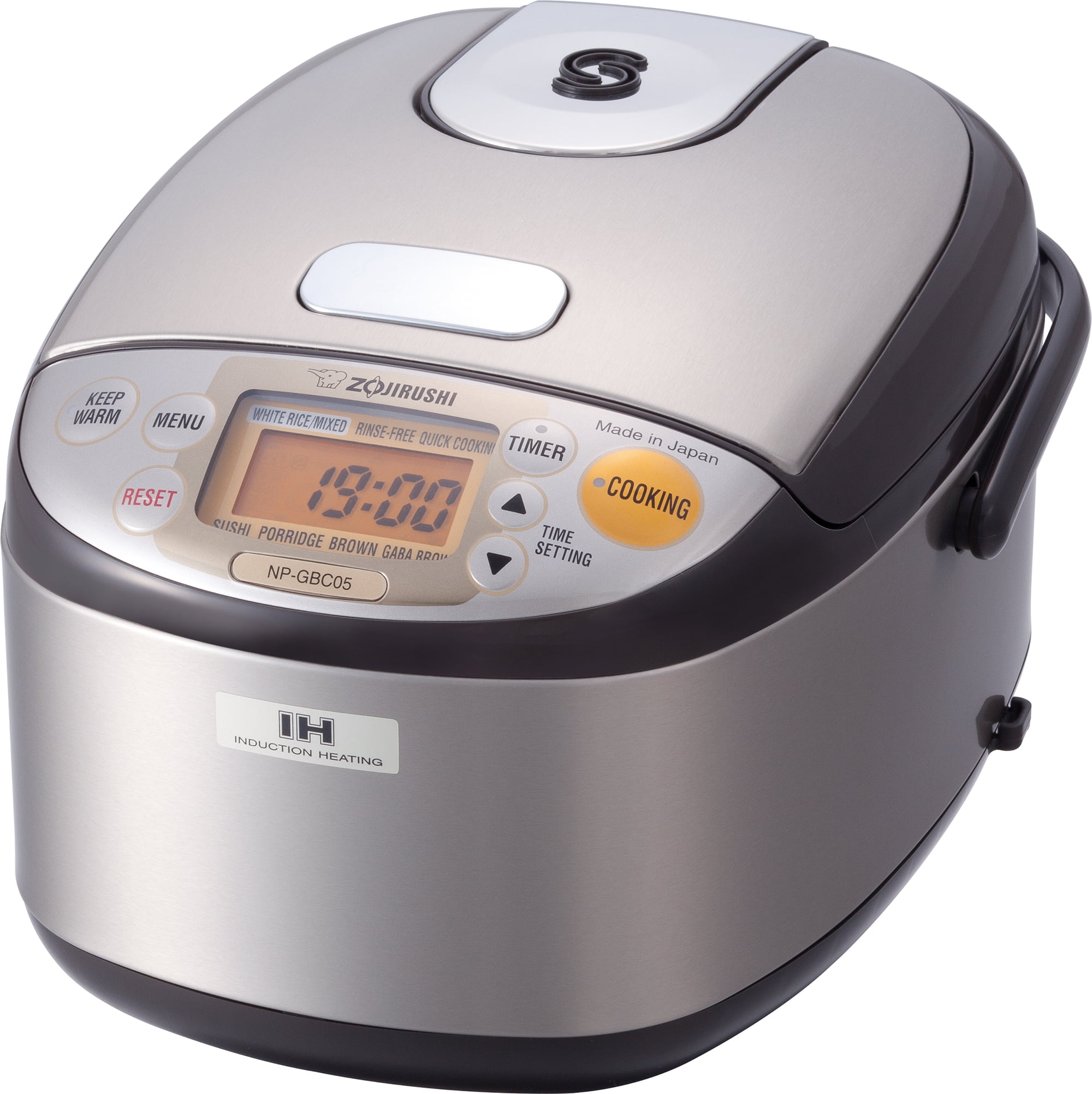 Select Stainless Rice Cooker & Warmer with Uncoated Inner Pot, 3-Cup(Uncooked)