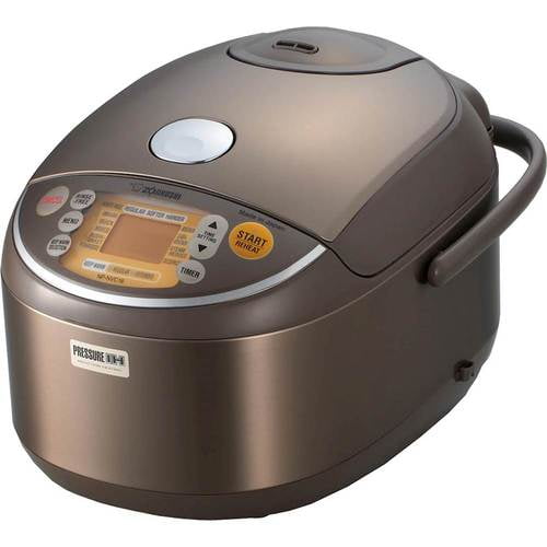Zojirushi NP-NVC18XJ Induction Heating Pressure Rice Cooker & Warmer, 10 Cup (Uncooked), Stainless Brown, Made in Japan Zojirushi NP-NVC18XJ Induction Heating Pressure Rice Cooker & Warmer, 10 Cup (Uncooked), Stainless Brown, Made in Japan