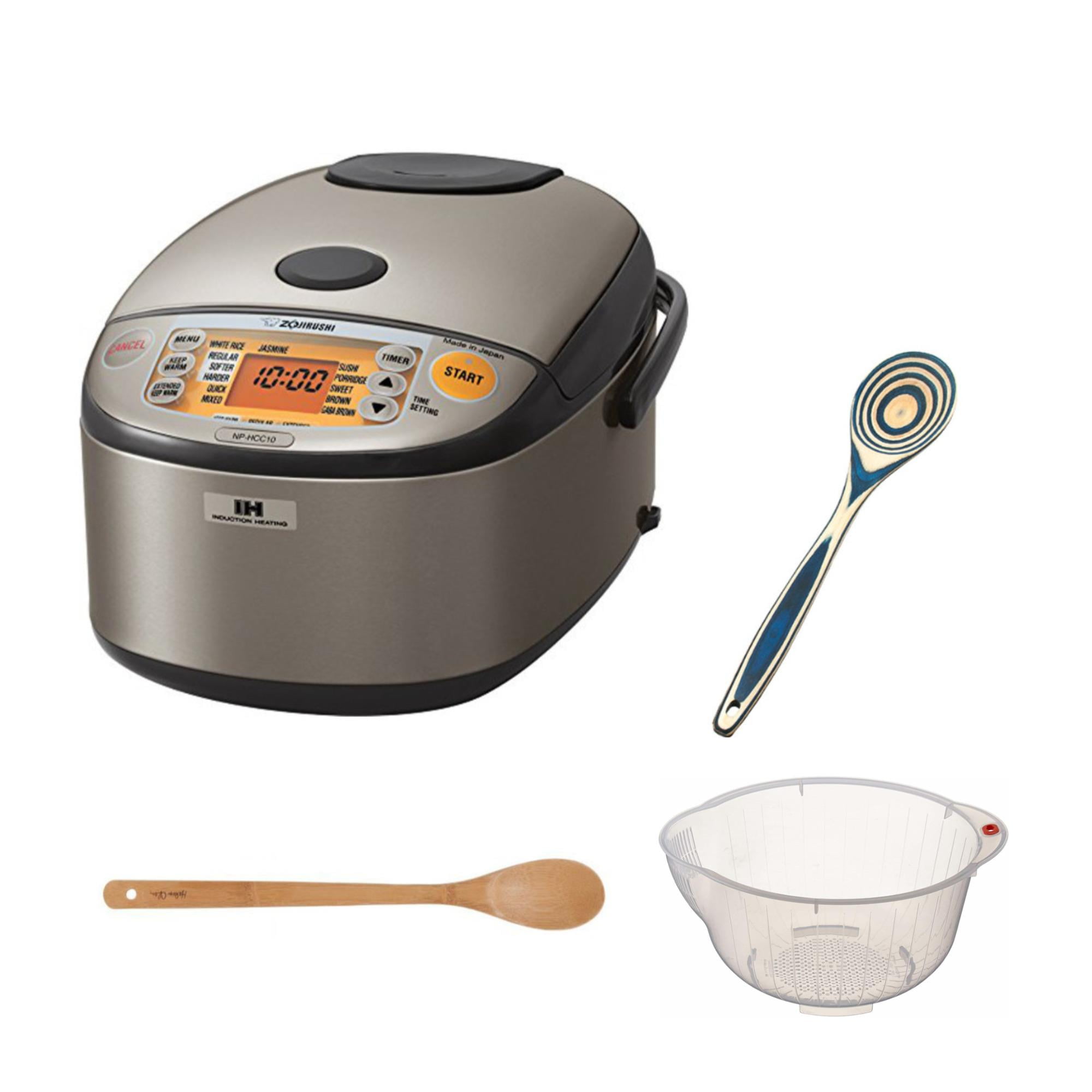 Zojirushi NPHCC18XH Induction Heating System Rice Cooker Bundle with