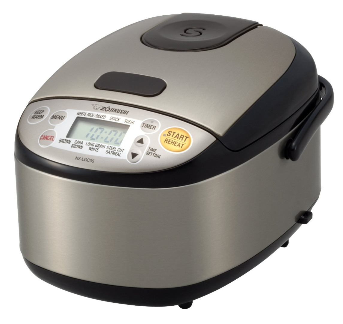 Zojirushi NS-LGC05XB Micom Rice Cooker & Warmer, 3 Cup (Uncooked), Stainless Black - image 1 of 11