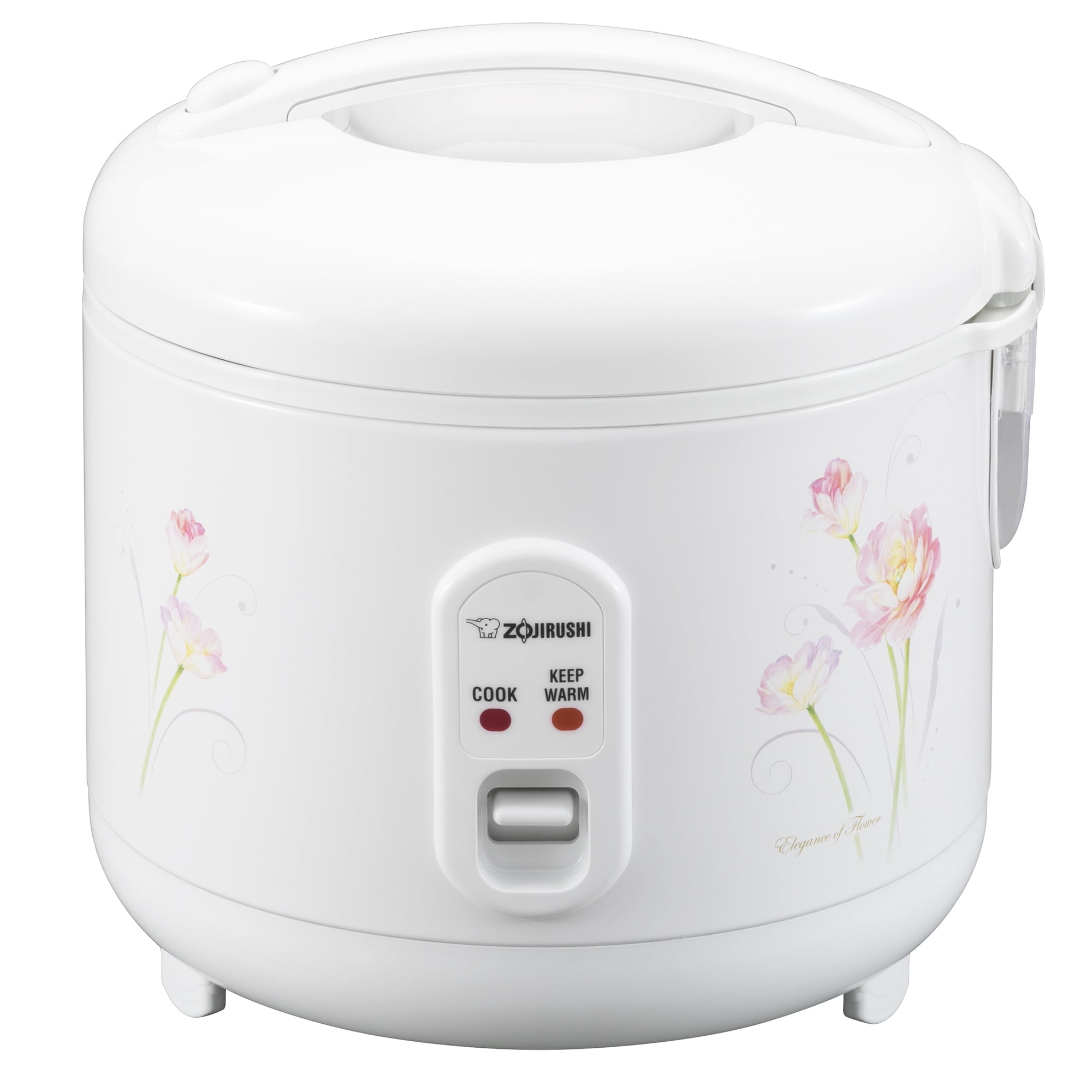 Zojirushi NS-RPC10FJ 5.5-Cup Electric Rice Cooker, White - Triple Heater, Easy One-Touch Operation