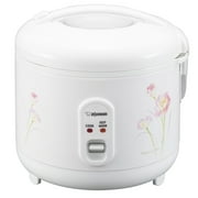 Zojirushi NS-RPC10FJ 5.5-Cup Electric Rice Cooker, White - Triple Heater, Easy One-Touch Operation