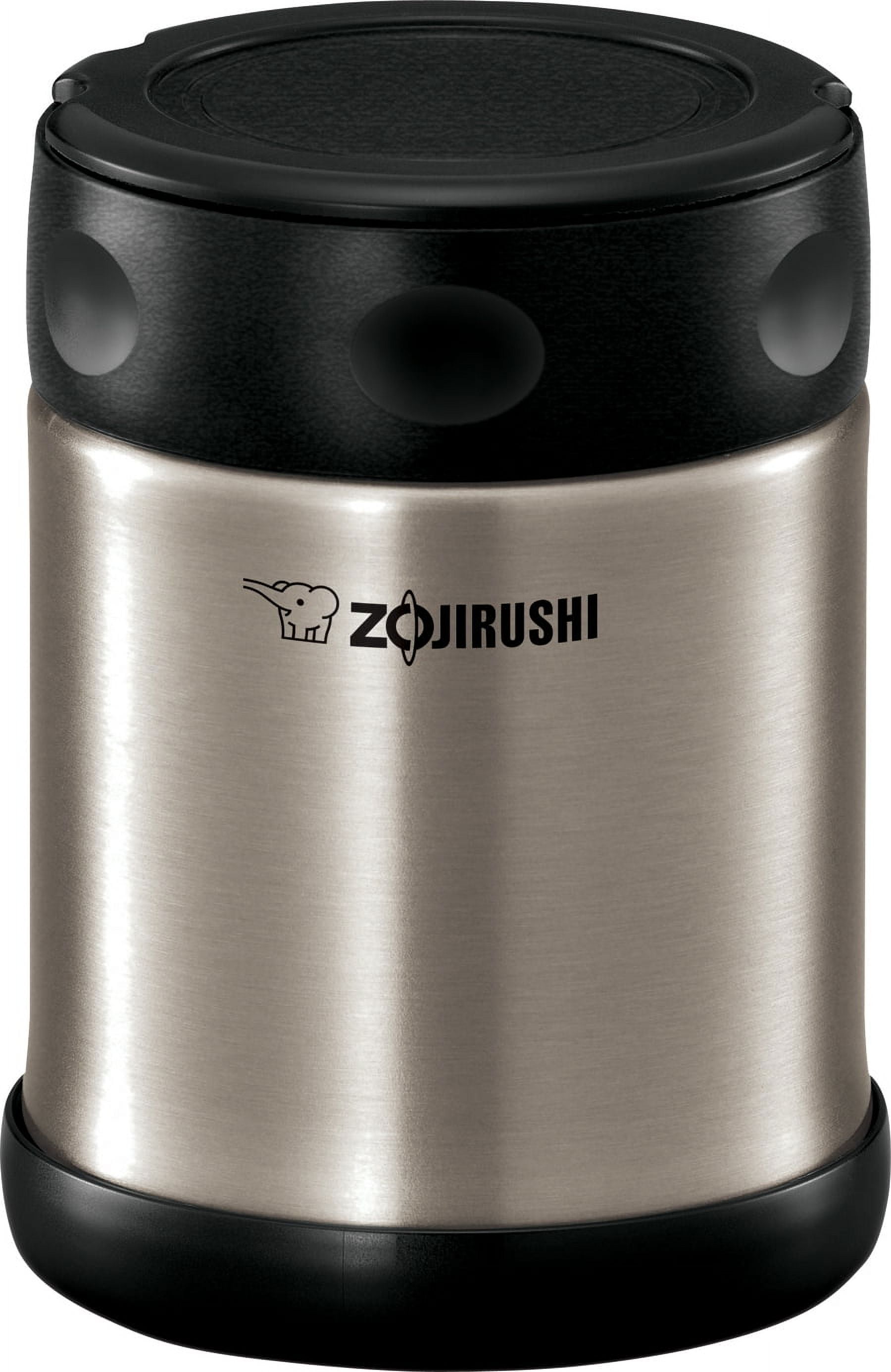 Zojirushi Steel Food Jar, 16.9-Ounce, Black/Stainless