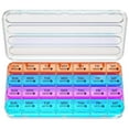 thumbnail image 1 of Zoksi Monthly Pill Organizer 1 Times a Day, 28 Day 4 Week Pill Box Organizer, One Month Pill Case, for Elderly, Daily Medcine Container for Vitamins, Supplement & Medication, 1 of 7