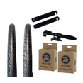 thumbnail image 2 of Zol Bundle: 2 Pack Velocita Road/Hybrid Bike Tires And Tubes - 700x38c, Black 2 of 3