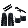 thumbnail image 1 of Zol Bundle Pack 2 Montagna MTB Tires, 2 Bike Tube 27.5x1.95, French Valve 48 MM,, 1 of 1