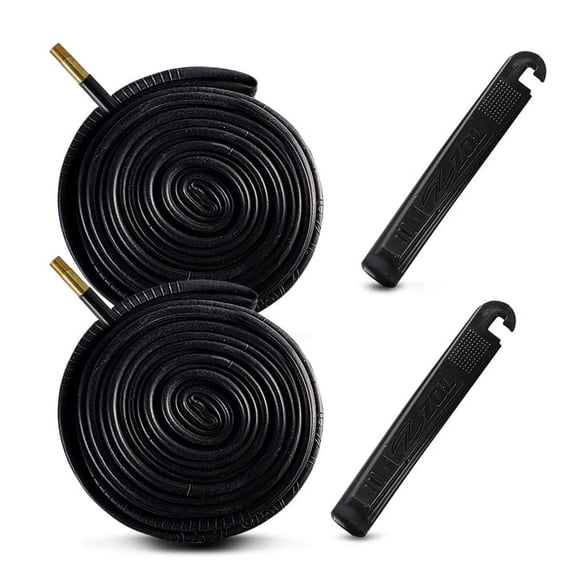 Zol Bundle of Bicycle Fat Tire Bike Tubes with 2 Tire Levers 26"x4.0 Schrader Valve (10pcs)