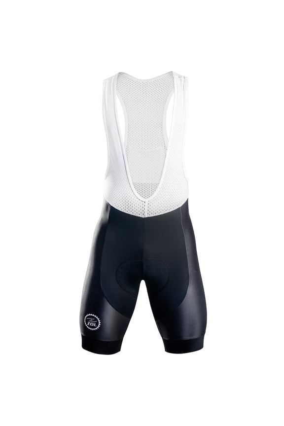 Cycling  Black and White Bib Short Men's