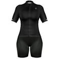 thumbnail image 1 of Zol Cycling  Women Breathable Race Fit Jersey With Bib (Medium, Black), 1 of 2