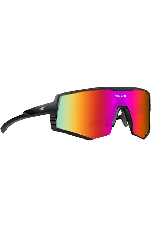 Evo Sunglasses (Frame Black/ Lens Red)
