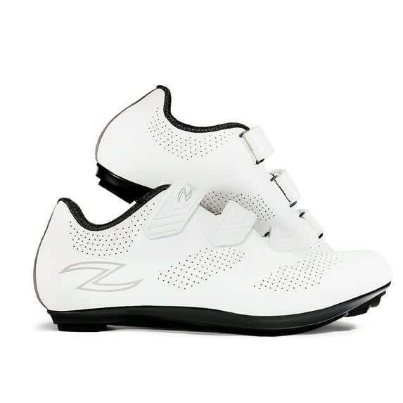 Zol Fondo Bicycle Women Men Road Bike and Indoor Cycling Shoes (5.5, White)
