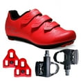 thumbnail image 1 of Zol Fondo Road Cycling Shoes With Road Delta Pedals and Cleats (11.5, Red), 1 of 1