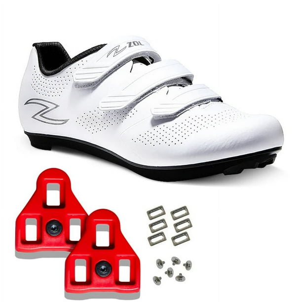 Zol Fondo Road cycling Shoes with 6 Degree Delta Look Cleats Included Compatible with Peloton White 8 Walmart Business Supplies
