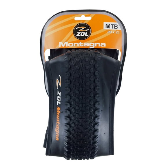 Zol Montagna MTB Mountain Folding Bike Bicycle Tire 29x2.10" Black (2 pcs)