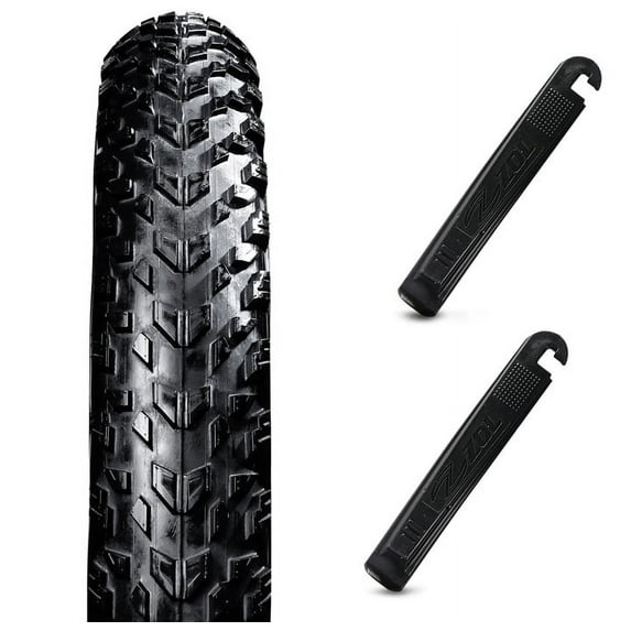 Zol Mtb Montanga Fat Bike Wire Bicycle Tire 26x4.0 With 2 Tire Levers