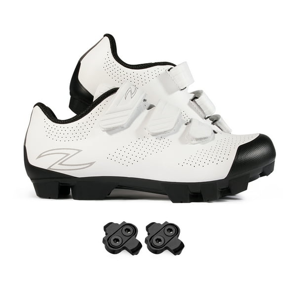 Zol Raptor and Indoor Cycling Shoes with Spd Cleats (6.5, White)
