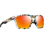 Zol Rio Mar Sunglasses (RAINBOW/RED LENS)