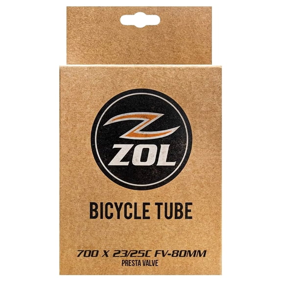 Zol Road Bicycle Bike Inner Tube 700x23/25c Long Presta Valve 80mm
