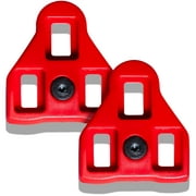Zol Road and Indoor Cycling Look Delta  Cleats Compatible with Peloton Bike (Red 9 degree)