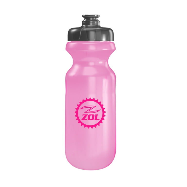 Pink cycling sale water bottle