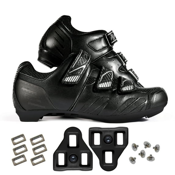 Zol Stage Road Cycling Shoe 0 Degree Look Delta Cleats Included Compatible with Peloton (Black, 13)