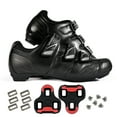 thumbnail image 1 of Zol Stage Road Cycling Shoes with Look Keo Cleats (Black, 44 CM (EU)/ 11 (US), New with box), 1 of 9