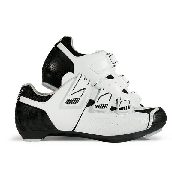 Zol Stage Unisex Women Men Road Bike Cycling Shoes (11, White)