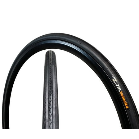 Zol Velocita Road Bicycle Tire 700" x 25", Black