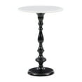 thumbnail image 1 of Zola Round Metal Pedestal Accent Side Table, Black, 1 of 10