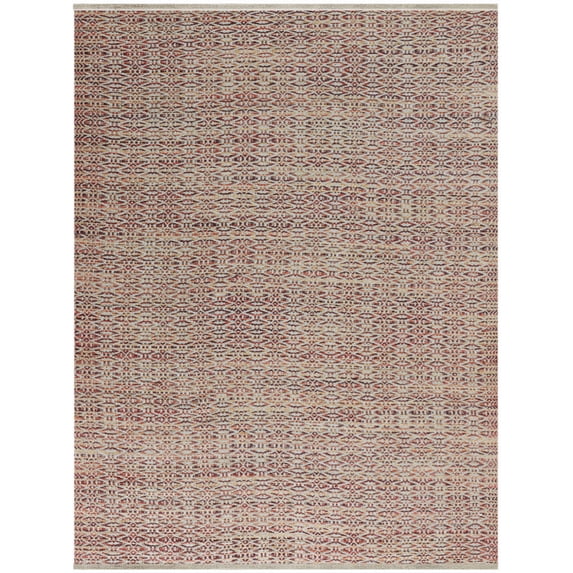 Luxee Designs Zola Parquet Red/Yellow Jute/Rayon Flatweave Area Rug 8'x10'