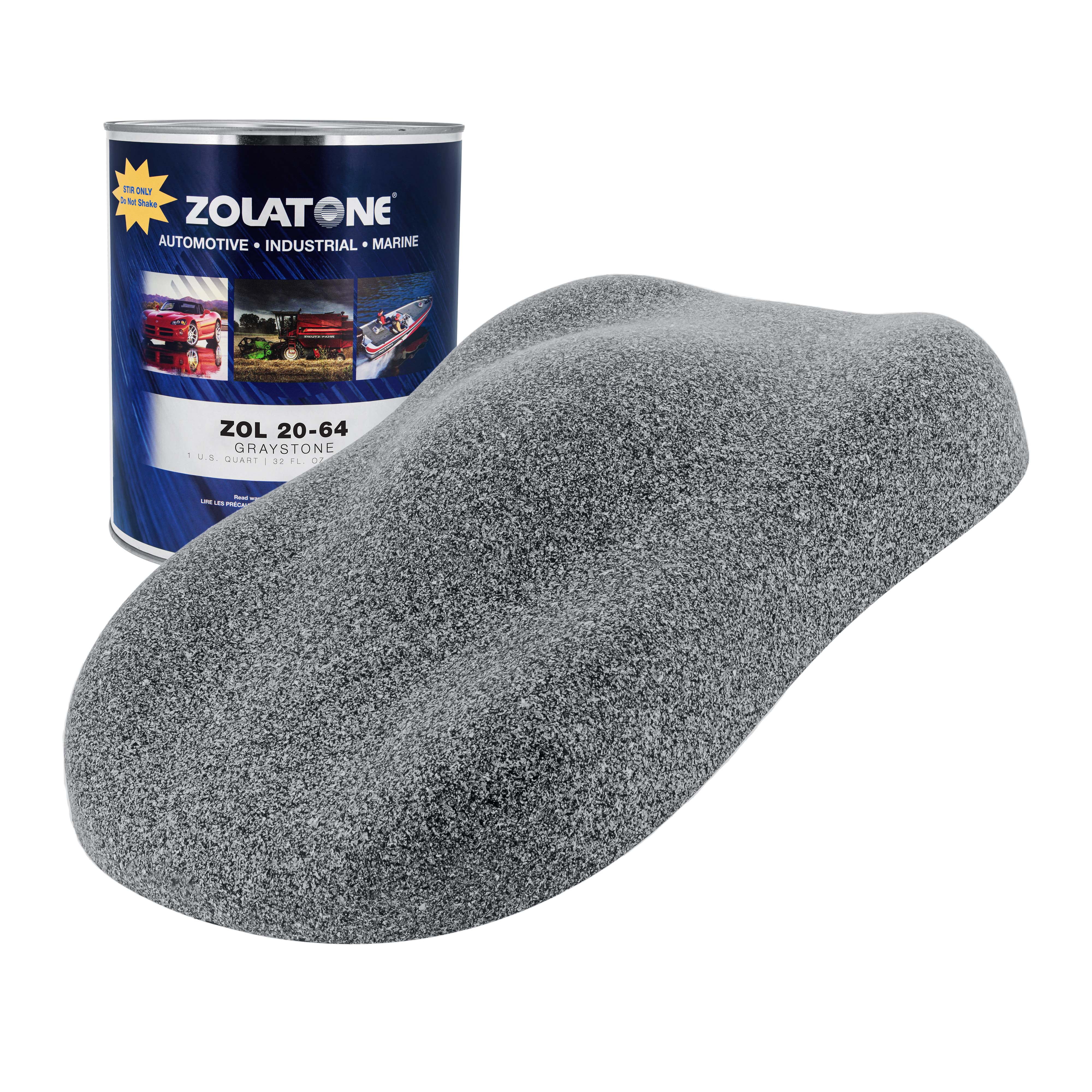 Zolatone Graystone 20 Series Stock Color Spatter Finish, Quart