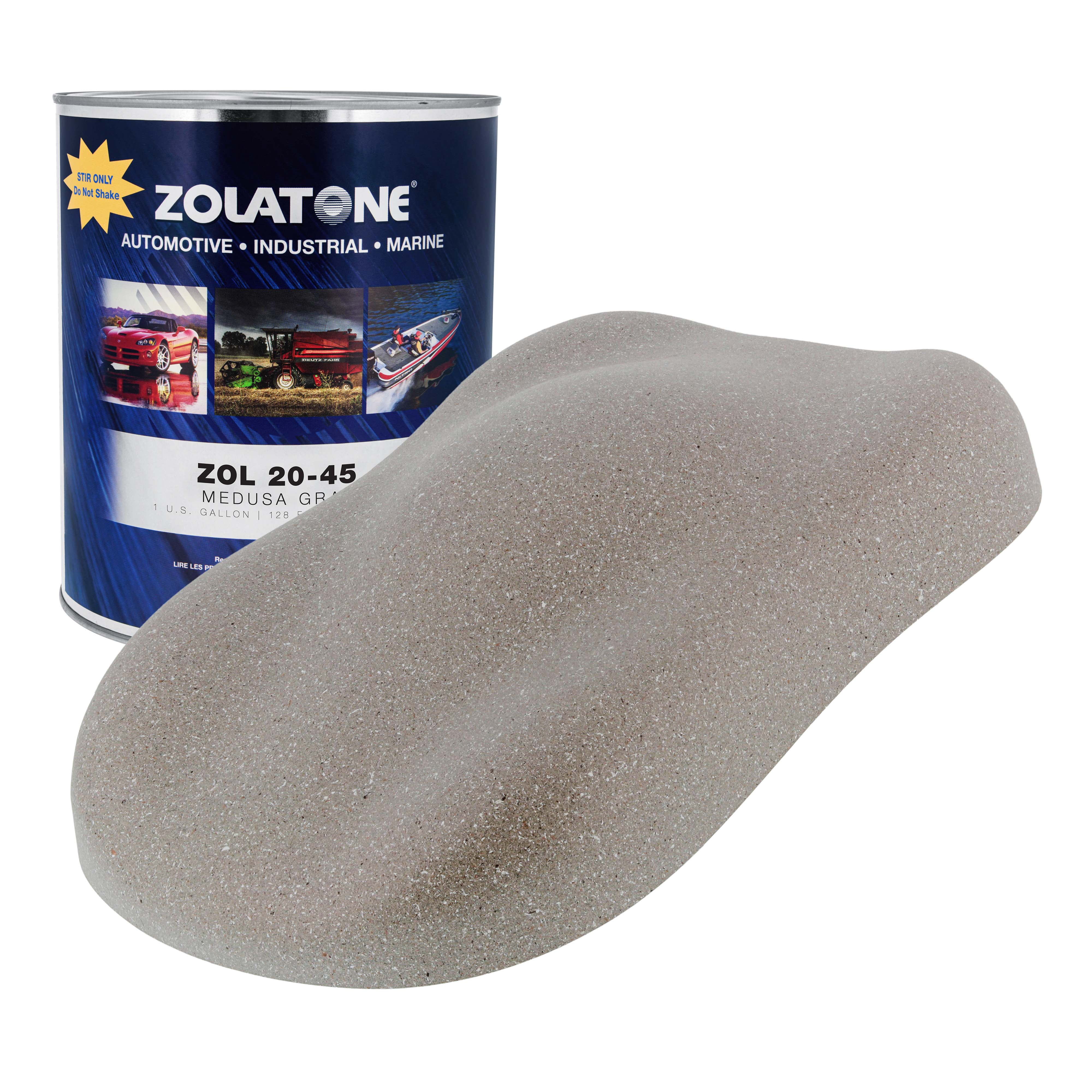 Zolatone Medusa Gray 20 Series Stock Color Spatter Finish, Gallon