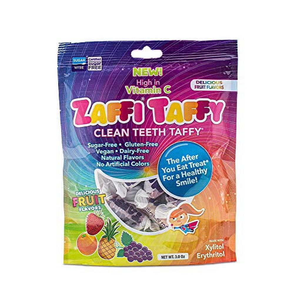 Zollipops Candy Clean Teeth Keto Sugar Free Taffy Assorted Flavors, 3