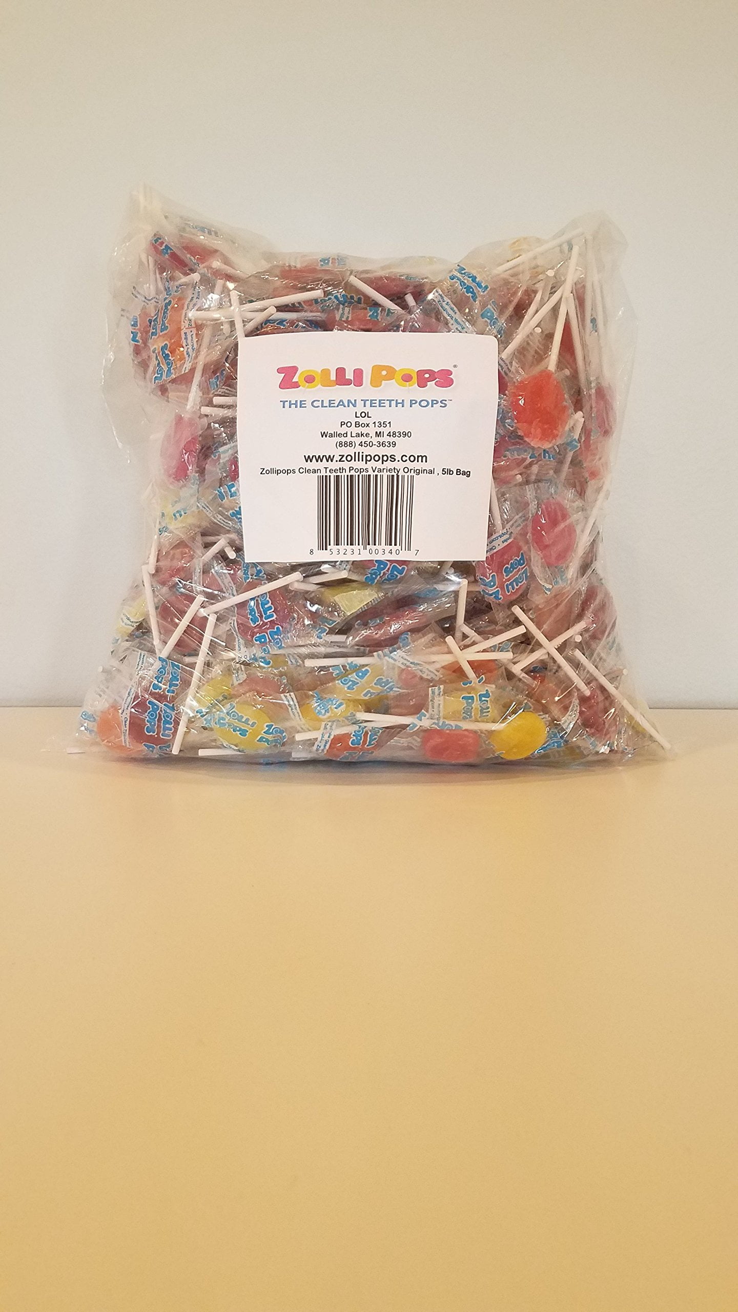 Zollipops Clean Teeth Lollipops AntiCavity, Sugar Free Candy With