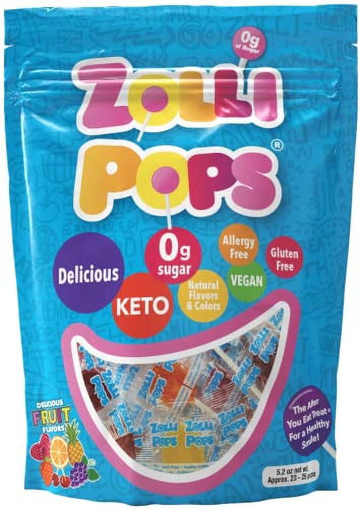 Zollipops Clean Teeth Lollipops, Anti Cavity, Sugar Free Candy with